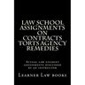 Law School Assignments on Contracts Torts Agency Remedies: Actual law student assignments discussed by an instructor