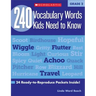 240 Vocabulary Words Kids Need to Know: Grade 2: 24 Ready-To-Reproduce Packets Inside!