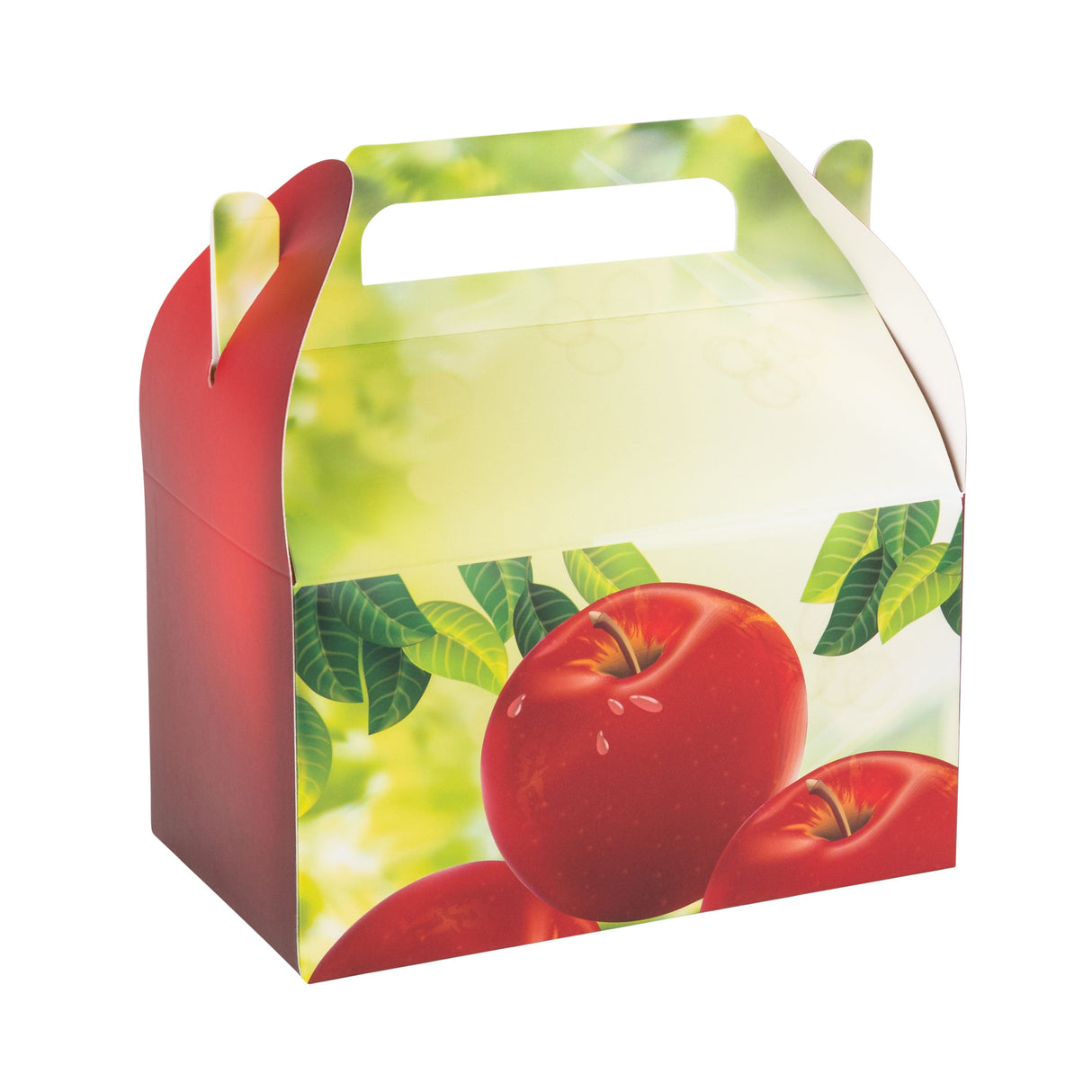 Apple Paper Treat Box Party Decor 6.25x3.75x3.5 Inches 20 Pack by Hammont