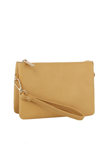 Tripe comparament convertible clutch crossbody wristlet by hfstylish