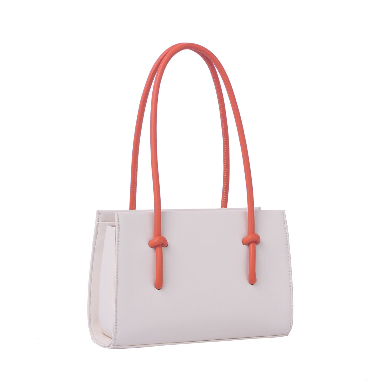 Contrast handle structured mini bag by hfstylish