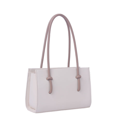 Contrast handle structured mini bag by hfstylish