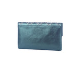 Metallic studded flap clutch by hfstylish