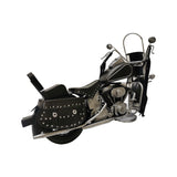 Black Metal Model Motorcycle by Peterson Housewares & Artwares