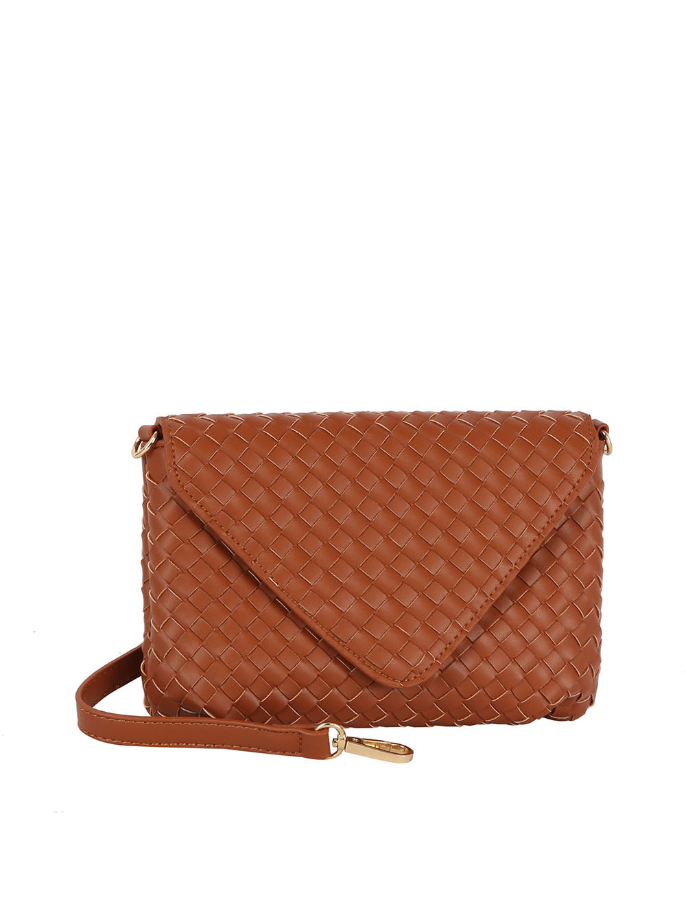 Woven Front flap tripe comparament convertible clutch crossbody wristlet by hfstylish