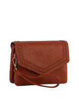 Front flap tripe comparament convertible clutch crossbody wristlet by hfstylish