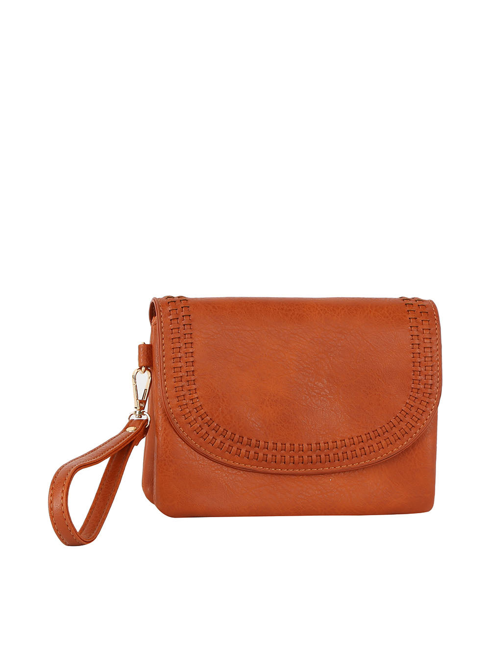 Front flap tripe comparament convertible clutch crossbody wristlet by hfstylish