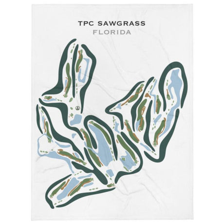 TPC Sawgrass Golf Course, Ponte Verda Beach Florida - Printed Golf Courses by Golf Course Prints