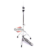 GRIFFIN Cymbal Stand Hardware Pack 4 Piece Set - Full Size Percussion Drum Hardware Kit with Snare Mount, Hi-Hat Pedal, Cymbal Boom, & Straight Stand by GeekStands.com