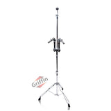 Double Tom Drum Stand with Cymbal Arm by GRIFFIN - Drummers Percussion Set Hardware Kit by GeekStands.com