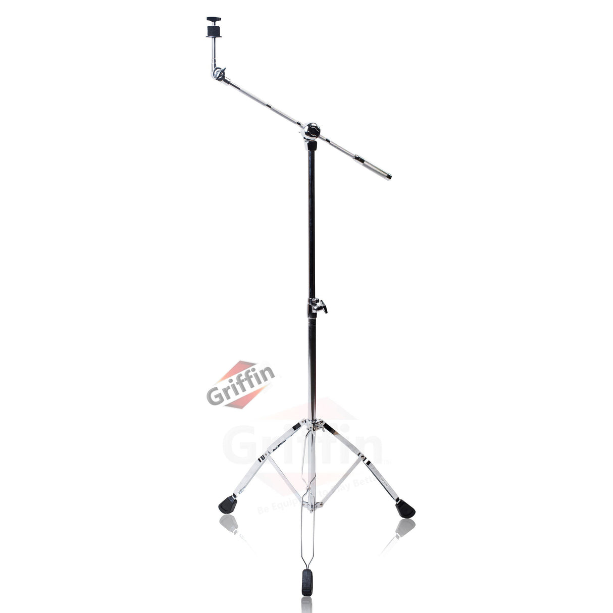 GRIFFIN Cymbal Boom Stand - Double Braced Drum Percussion Gear Hardware Set - Adjustable Height - Arm Holder With Counterweight Adapter for Mounting by GeekStands.com