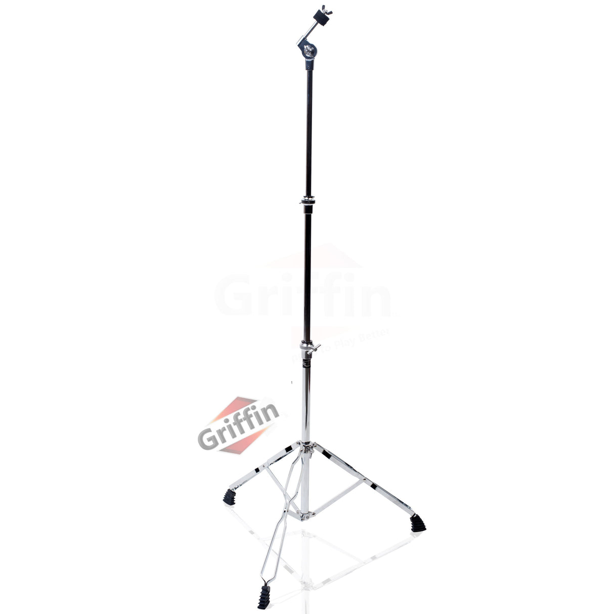 GRIFFIN Cymbal Stand Hardware Pack 4 Piece Set - Full Size Percussion Drum Hardware Kit with Snare Mount, Hi-Hat Pedal, Cymbal Boom, & Straight Stand by GeekStands.com