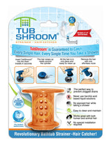 TubShroom (Orange) The Hair Catcher That Prevents Clogged Tub Drains by TubShroom.com