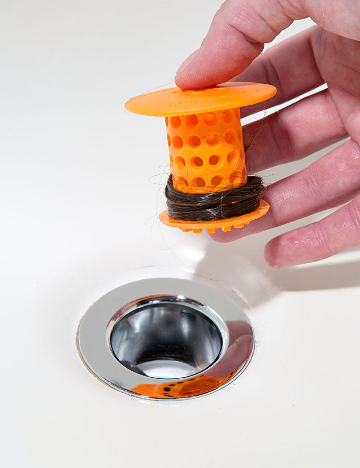 TubShroom (Orange) The Hair Catcher That Prevents Clogged Tub Drains by TubShroom.com