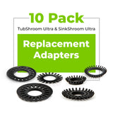 Replacement Adapters Pack for TubShroom Ultra and SinkShroom Ultra by TubShroom.com