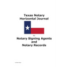 Texas Notary Horizontal Journal for Notary Signing Agents and Notary Records