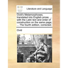 Ovid's Metamorphoses, translated into English prose, ... with the Latin text and order of construction on the same page; ... The fourth edition, corre