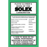 Floyd Clymer's Book of the Solex Carburetor