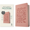 NLT Premium Value Thinline Bible, Filament Enabled (Leatherlike, Dusty Pink Vines)