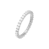 Thin CZ Eternity Band by By Adina Eden