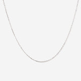 Cable Silver Chain Necklace by Little Sky Stone