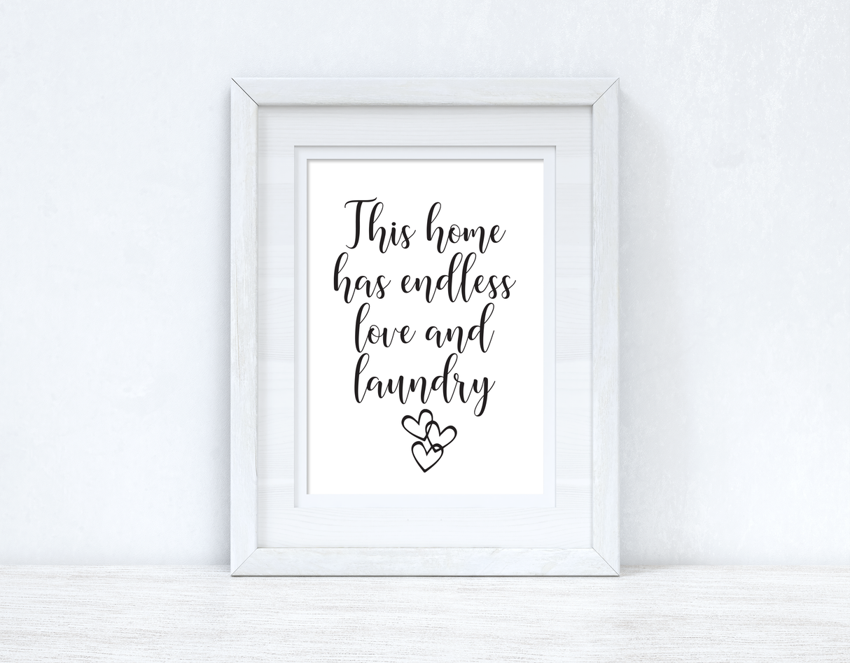 This Home Has Endless Love And Laundry Room House Simple Wall Decor Print by WinsterCreations™ Official Store