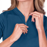 Three Sixty Six Women's 1/2 Zip Short Sleeve Polo by PROOZY