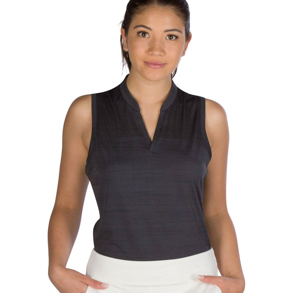 Three Sixty Six Women’s Collarless Golf Polo by PROOZY