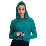 Three Sixty Six Women's Hoodie Crop Top by PROOZY