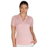 Three Sixty Six Women’s Short Sleeve Collarless Golf Polo by PROOZY