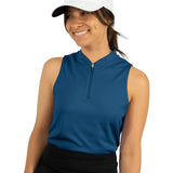 Three Sixty Six Women's Sleeveless 1/2 Zip Golf Polo by PROOZY