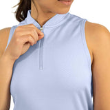 Three Sixty Six Women's Sleeveless 1/2 Zip Golf Polo by PROOZY