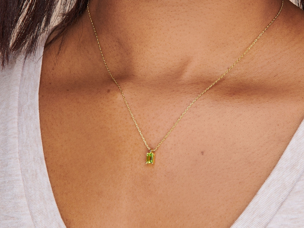 Peridot Necklace Charm by Little Sky Stone