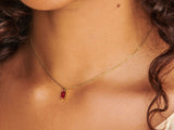 Ruby Necklace Charm by Little Sky Stone