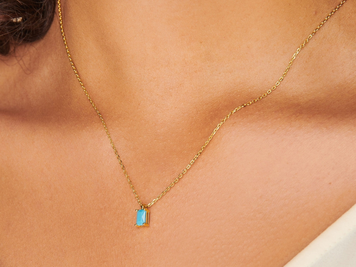 Birthstone Turquoise Necklace - December by Little Sky Stone