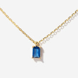 Birthstone Necklace - September by Little Sky Stone