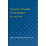 Laurence Nowell's Vocabularium Saxonicum