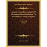 Ancestry and Descendants of Lieutenant John Henderson, of Greenbriar County, Virginia: 1650-1900 (1902)