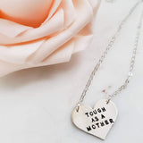 Tough as a Mother Heart Necklace by Salt and Sparkle