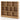41 inches Wooden Toy Storage Organizer with 10 Cubes for Kids-Natural