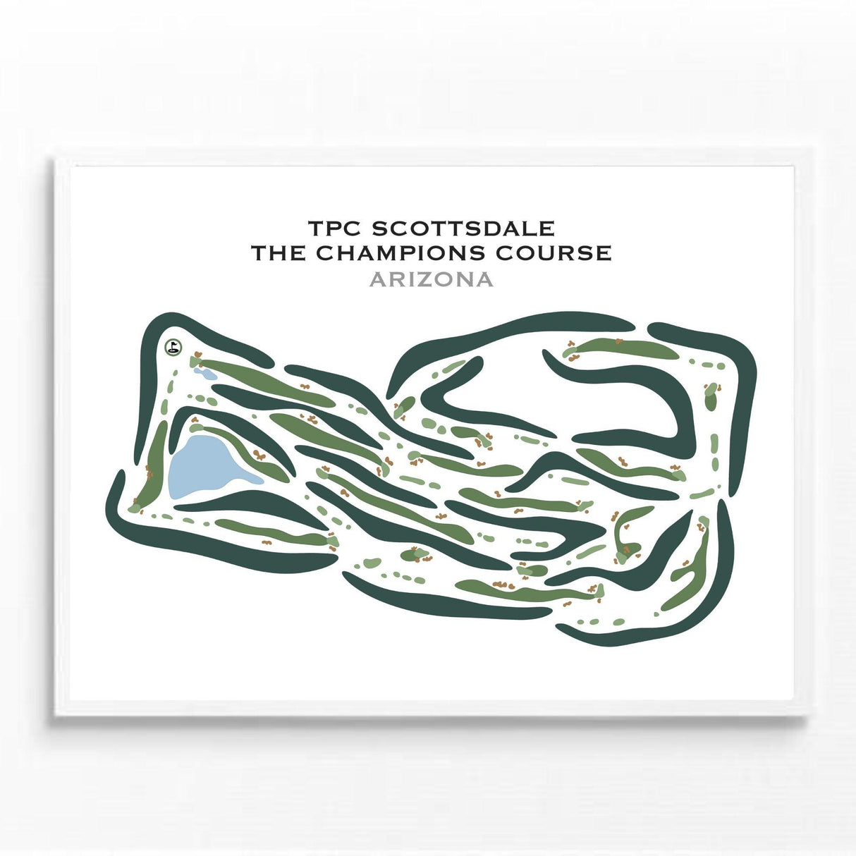 TPC Scottsdale The Champions Course, Arizona - Printed Golf Courses by Golf Course Prints