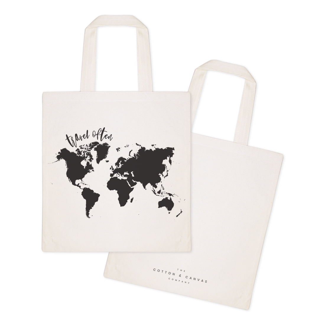 Travel Often Cotton Canvas Tote Bag by The Cotton & Canvas Co.