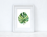 Tropical Green Palm Leaf Summer Seasonal Wall Home Decor Print by WinsterCreations™ Official Store