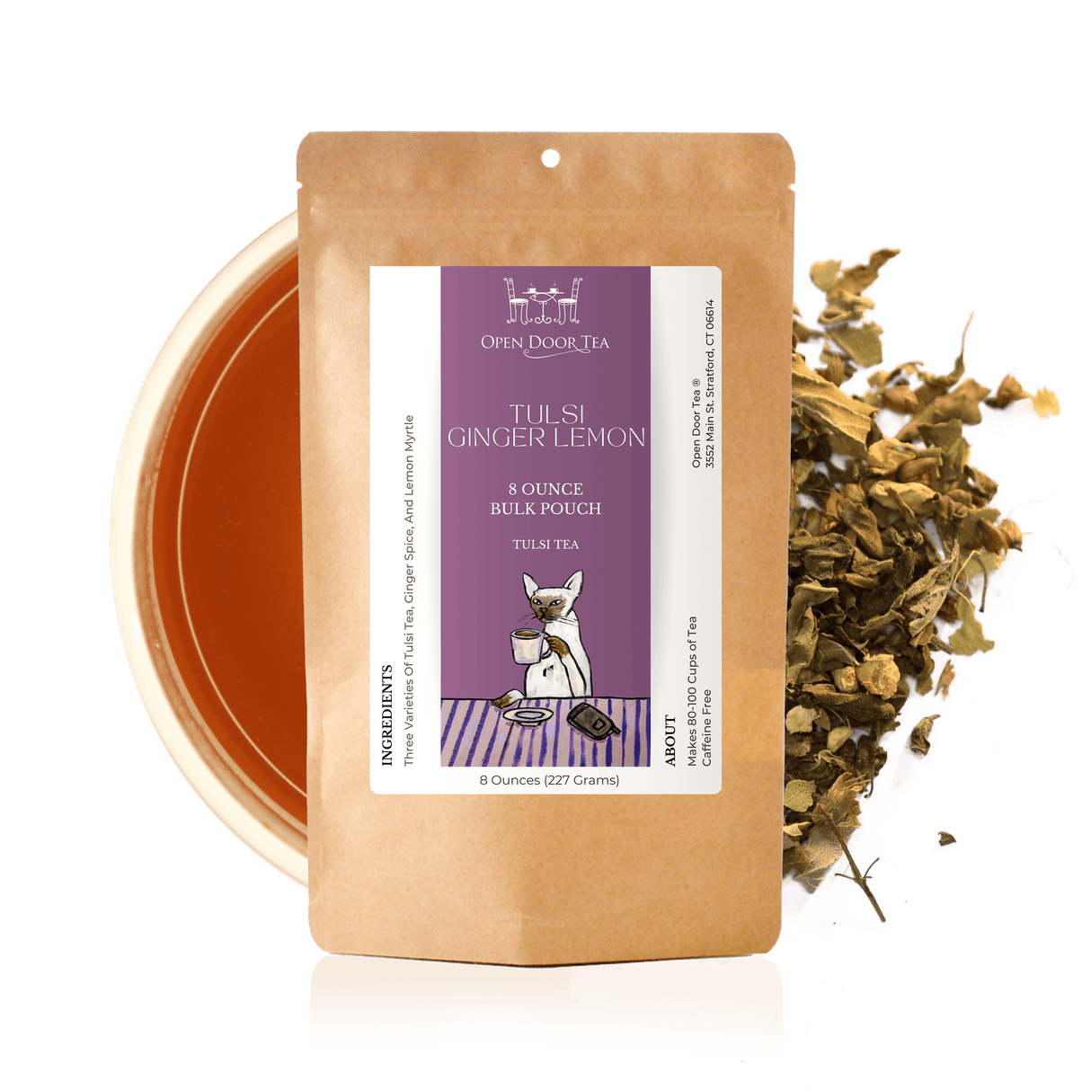 Tulsi Ginger Lemon by Open Door Tea CT