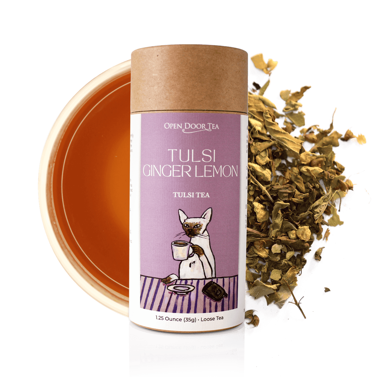 Tulsi Ginger Lemon by Open Door Tea CT