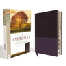 Amplified Study Bible, Imitation Leather, Purple, Indexed