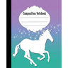 Composition Notebook: Unicorn Composition Notebook Wide Ruled 7.5 x 9.25 in, 100 pages book for kids, teens, school, students and teacher gifts