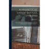 Alphabetical List of Battles, 1754-1900: War of the Rebellion, Spanish-American War, Philippine Insurrection and All Old Wars With Dates ...
