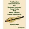 Fret Position Reference Guide For Mountain Dulcimer, Hurdy Gurdy, And Other Diatonic Fretted Instruments