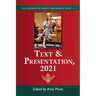 Text & Presentation, 2021